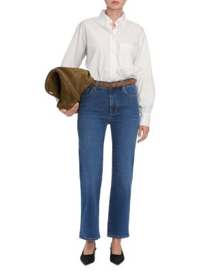 Pixie Le Sleek High Rise Straight Leg Jeans in Femma