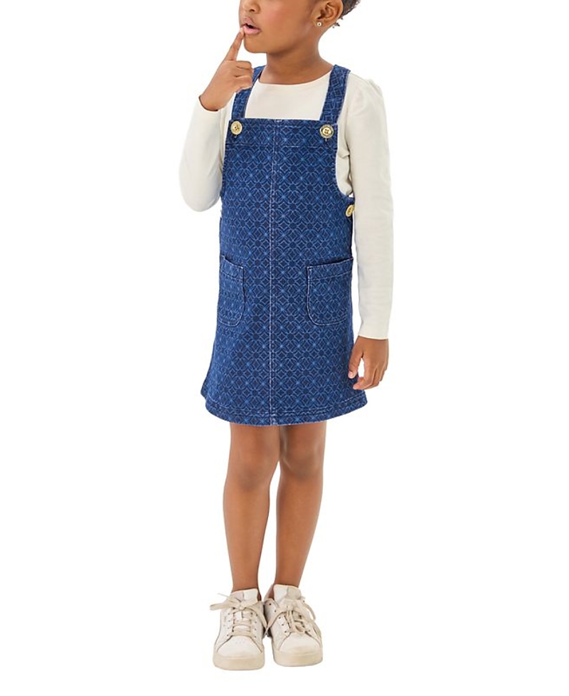 Lilly Pulitzer Girls' Varney Overall Dress - Little Kid, Big Kid In Blue
