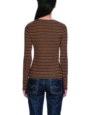 Venetian Stripe Long Sleeve Top