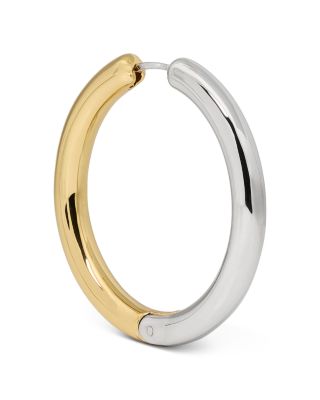 Interlock Medium Hoop Earrings, 1.4"
