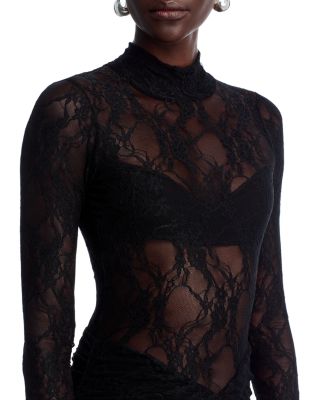 Drop Waist Lace Mini Dress