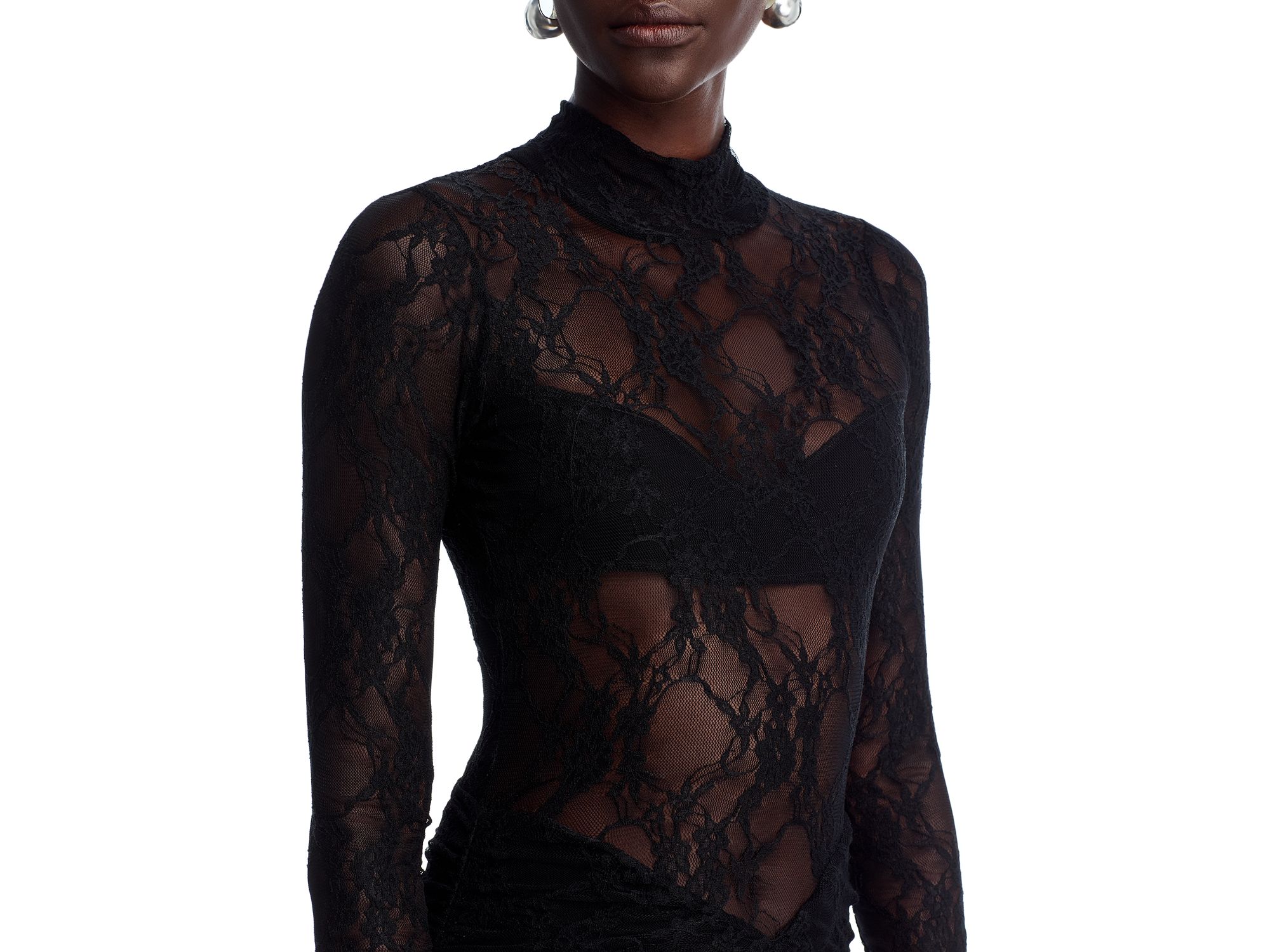 Drop Waist Lace Mini Dress — Image 3