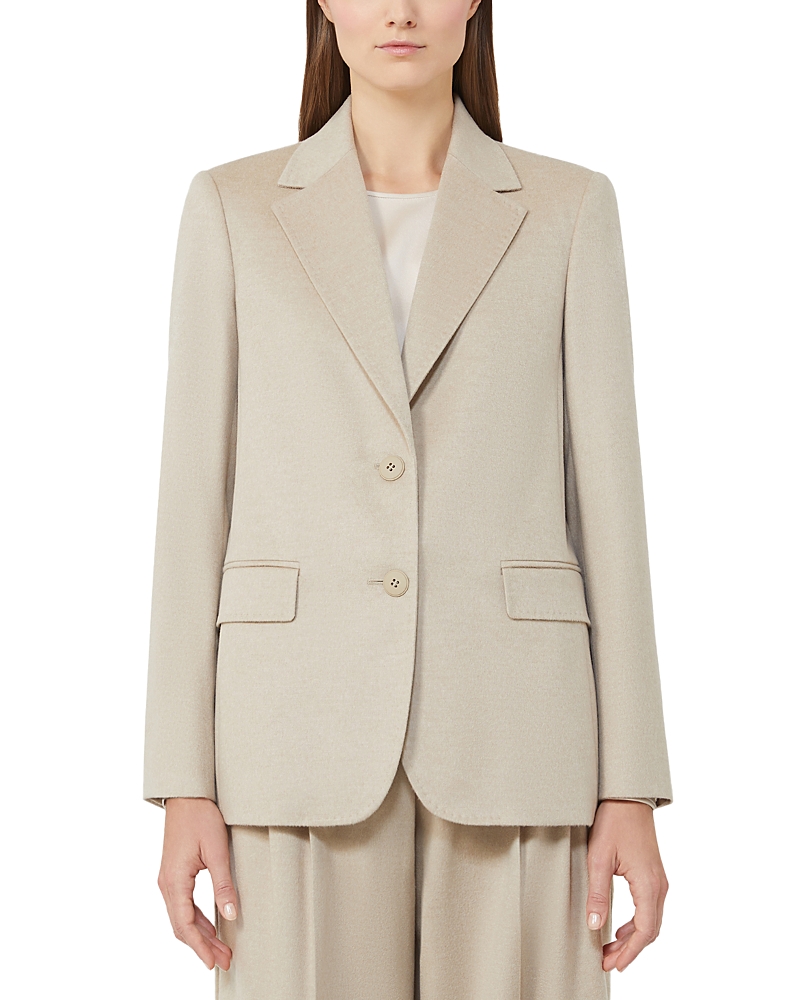 Max Mara Folgore Wool Blazer In Multi