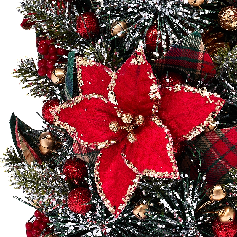 Salzburg Creations 12 Regal Poinsettia Tree In Multi