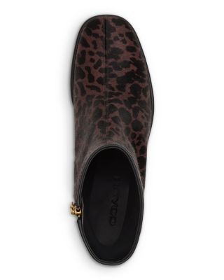 Women&#39;s Gigi Leopard Print Calf Hair Booties  