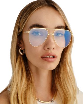 The Duke Rectangular Blue Light Glasses, 57mm