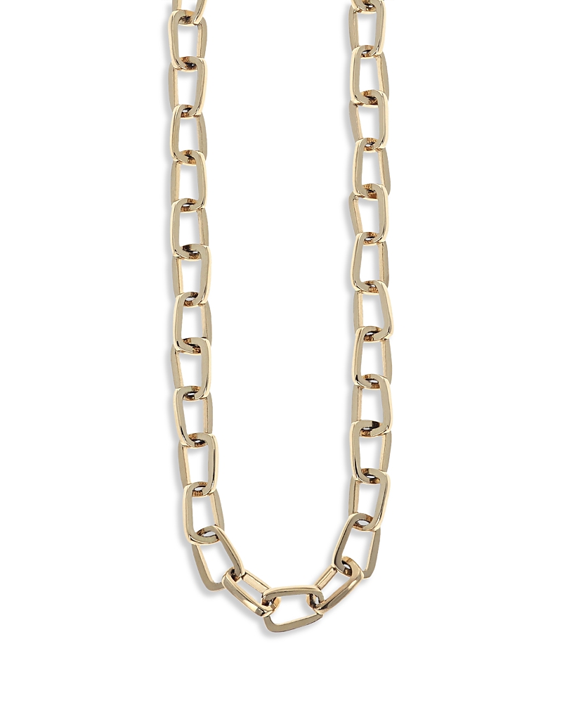King Baby Studio Pop Top Cut Out Necklace in 10K Yellow Gold