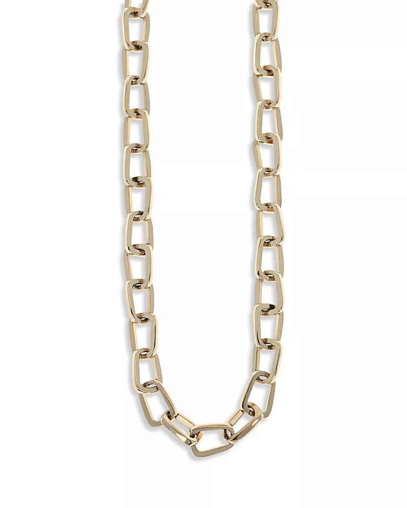 King Baby Studio Pop Top Cut Out Necklace in 10K Yellow Gold