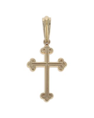 Traditional Cross Pendant in 10K Yellow Gold