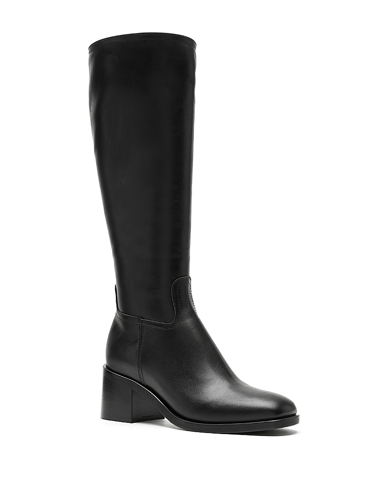 La Canadienne Jacket Leather Knee High Boots In Black