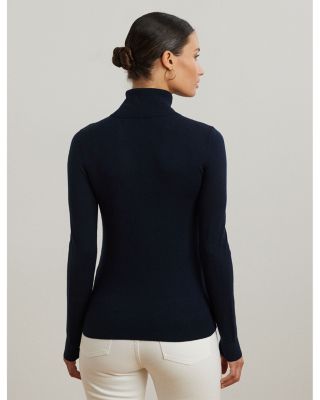 Silk Blend Turtleneck Sweater