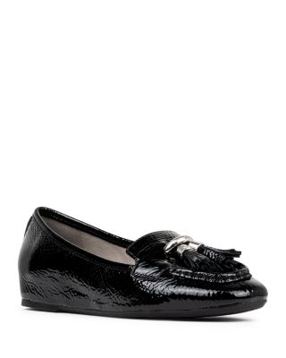 Women's Loriel Blue Leather Flats