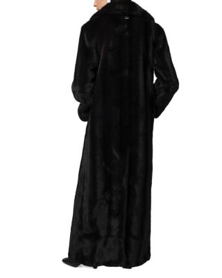 Gabrielle Faux Mink Maxi Coat