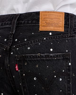 Ribcage High Rise Wide Leg Jeans in Dazzle Me