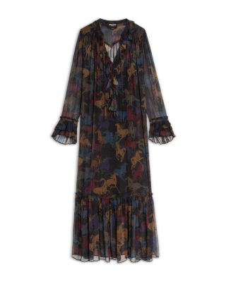 Ralicel Mousseline Horses Dress