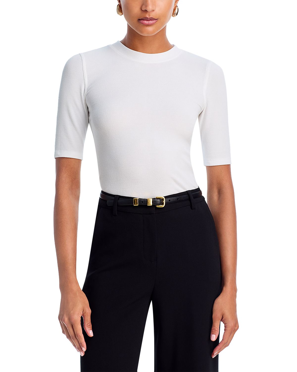 Frame Rib Crewneck Tee