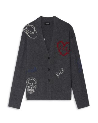 Mirkaz Cashmere V Neck Cardigan Sweater