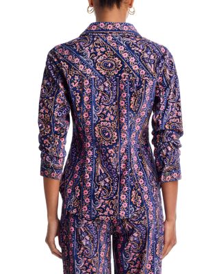 Paisley Velveteen Scrunched Jacket