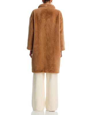 Faux Fur Mid Length Coat