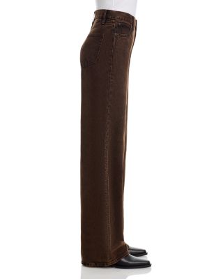 The Collegiate High Rise Wide Leg Jeans in Night Moth