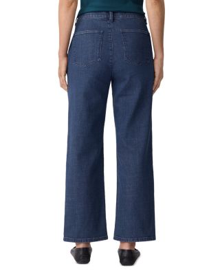 High Rise Straight Ankle Jeans 