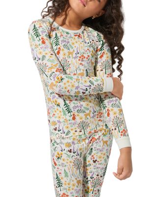 Girls' Knit Printed Long Sleeve Pajama Set - Little Kid, Big Kid