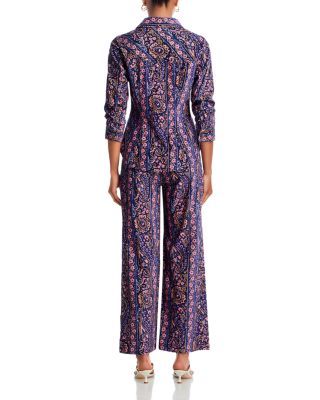 Paisley Velveteen Scrunched Jacket