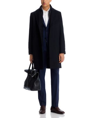 Milogan Extra Slim Fit Topcoat with Zip-Out Bib