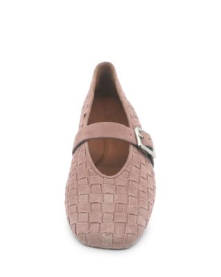 Women's Winifred Woven Suede Ballerina Flats
