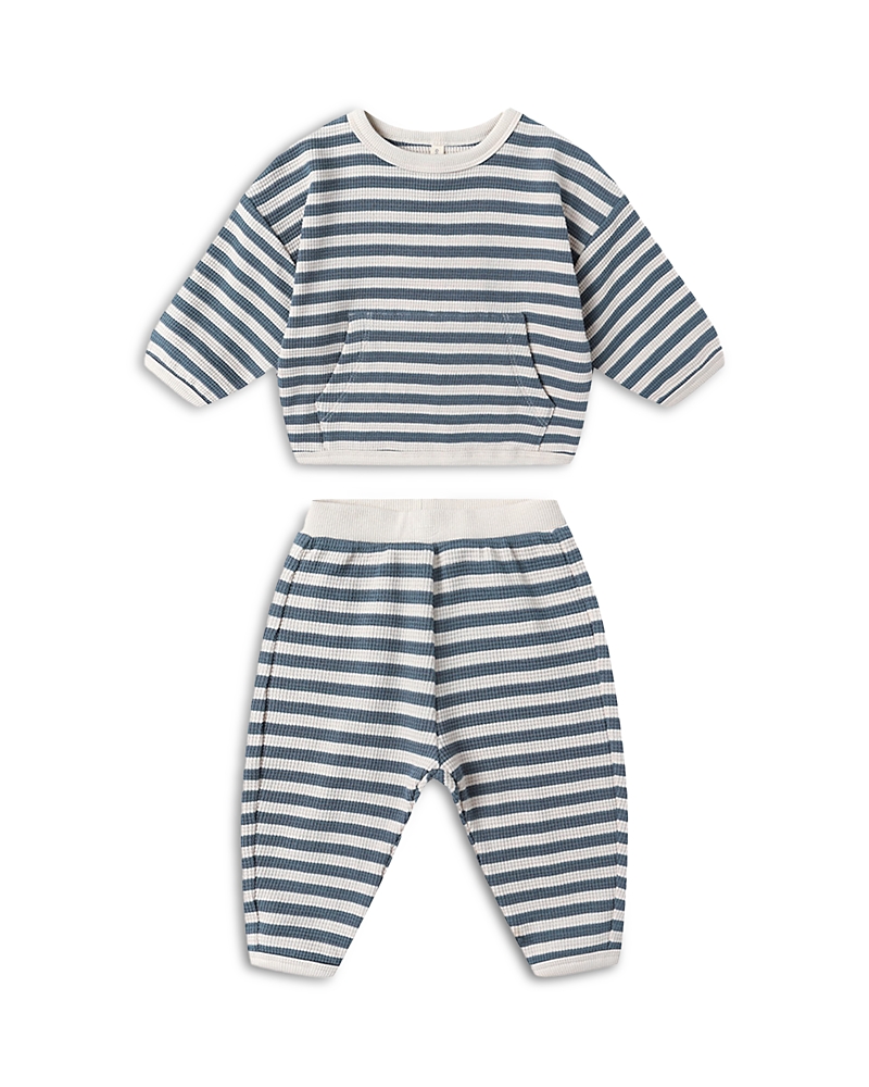 Quincy Mae Girls' Waffle Slouch Top & Pants Set - Baby In Multi