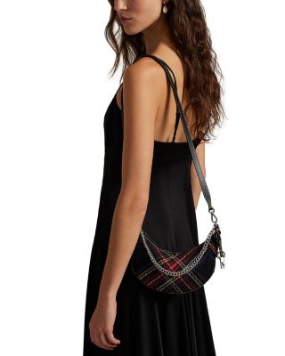 Polo ID Tartan Wool Mini Chain Shoulder Bag