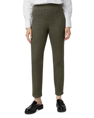 Mid Rise Straight Jeans in Olive Night