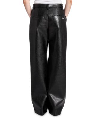 Draped Knee High Rise Pants 