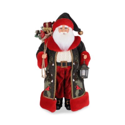 Woodland Lantern Santa Figurine