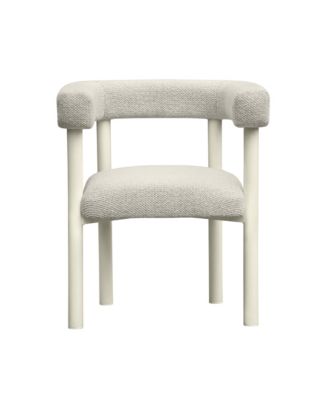  Jackie Outdoor Textured Dining Chair in Cream