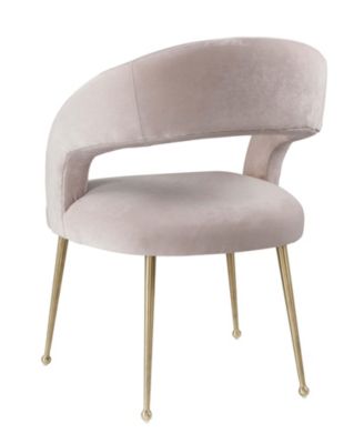  Rocco Velvet Dining Chair in Blush