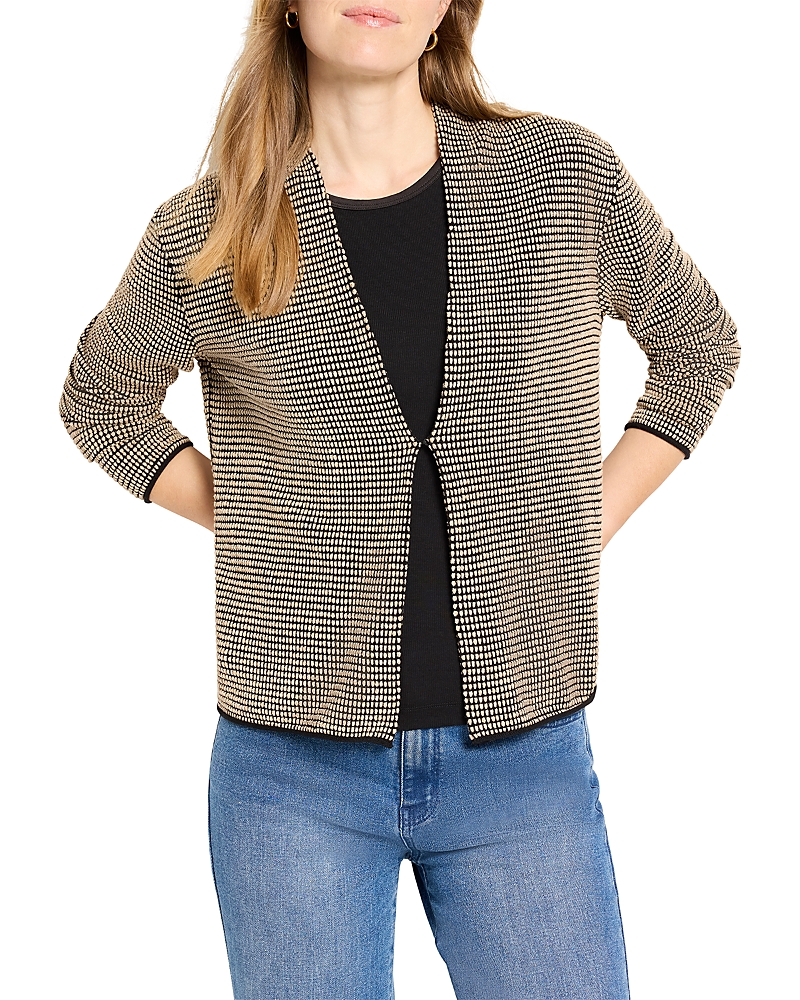 Nic + Zoe Nic+zoe Pixel Hooked Up Cardigan In Gray