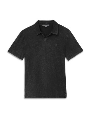 Carsten Open Collar Denim Polo Shirt
