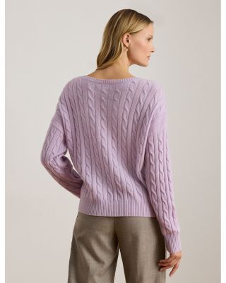 Cable-Knit Wool-Cashmere Sweater