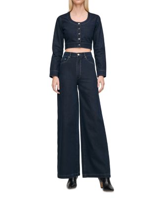 Hepburn High Rise Wide Leg Jeans in Ventura