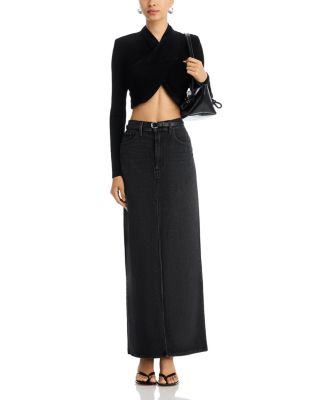 The Martine Denim Maxi Skirt