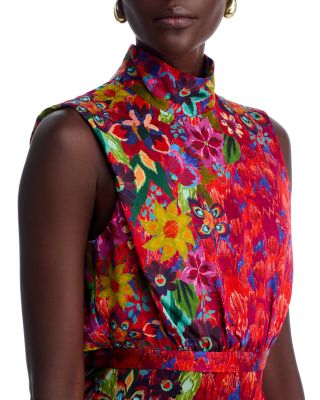 Fleur Silk Maxi Dress