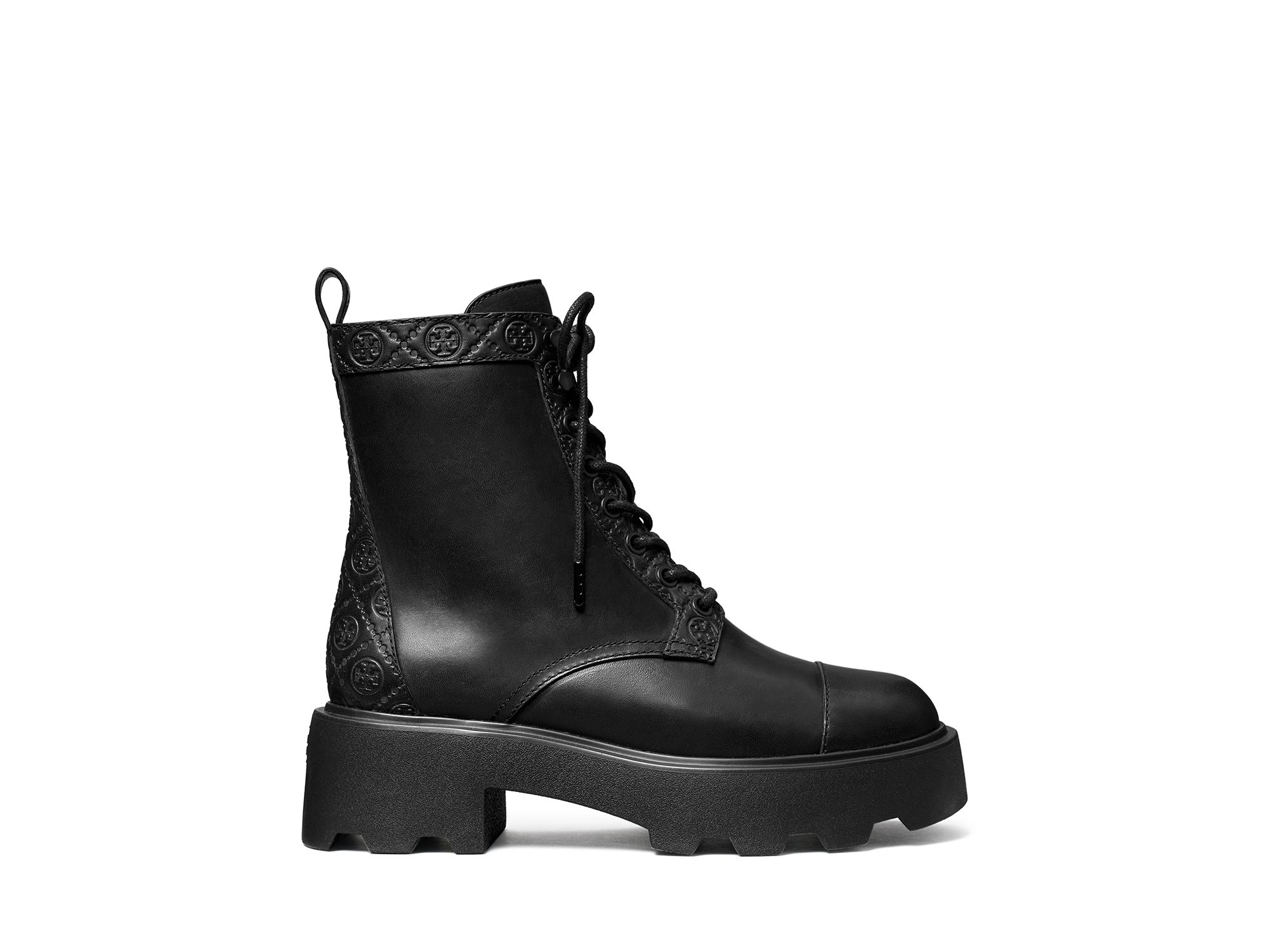 Women's T Monogram Lug Ankle Boots — Image 3