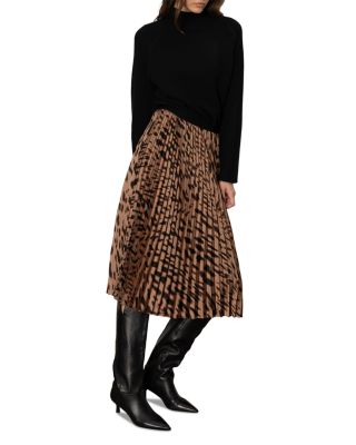 Nostalgia Pleated Midi Skirt