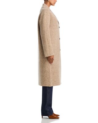 Wool-Blend Sweater Coat