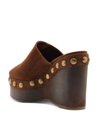 SCHUTZ Women's Sierra Studs Suede Platform Pumps | Bloomingdale's