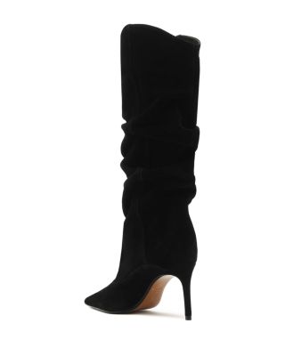 Women's Maryana Up Slouch Nubuck Leather Tall Boots