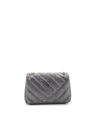  Small Serpenti Cabochon Shoulder Bag Diagonal Quilted Metallic Karung