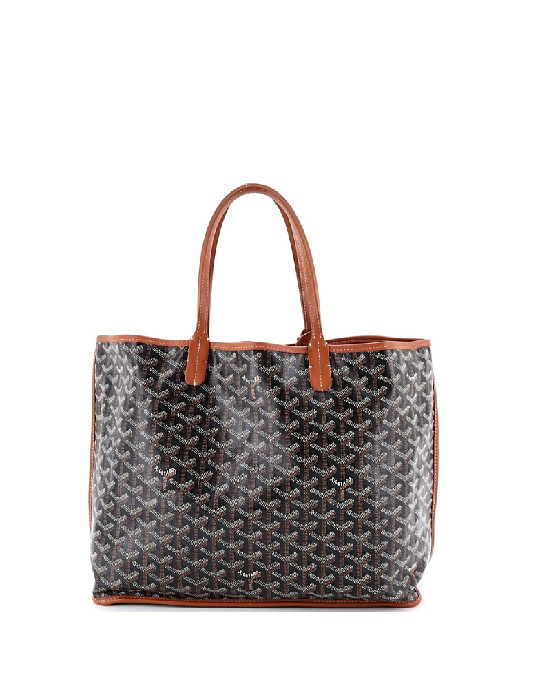 Pre-owned Pre-owned Goyard Goyard Pm Anjou Reversible Tote Coated Canvas In Brown