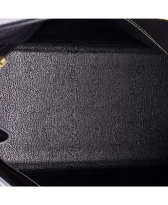  Kelly 35 Handbag Black Ardennes with Gold Hardware